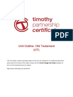 OT Unit Outline - S1-2021