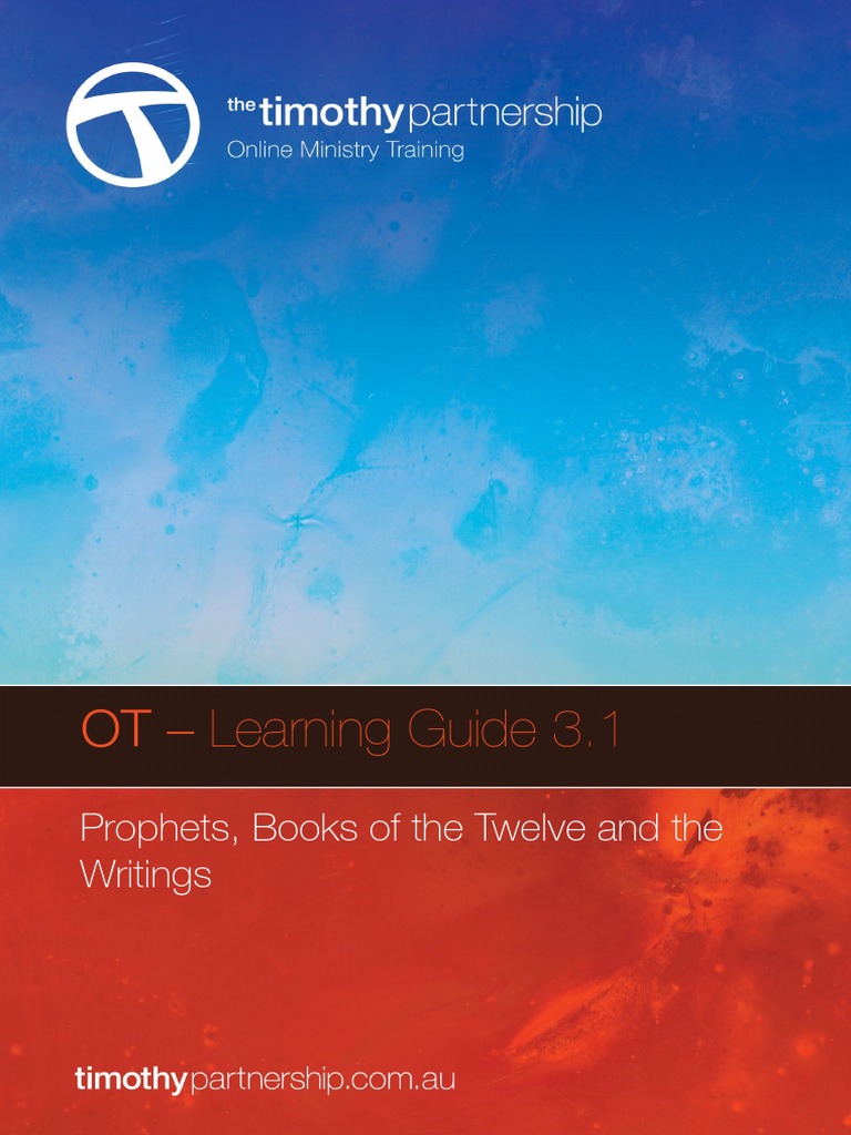 OT Prophets, Books and Writings Guide | PDF | David | Samuel