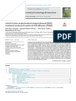 A Brief Review On Biochemical Oxygen Demand