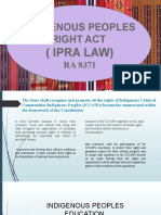 Indigenous Peoples Right Act: (Ipra Law)