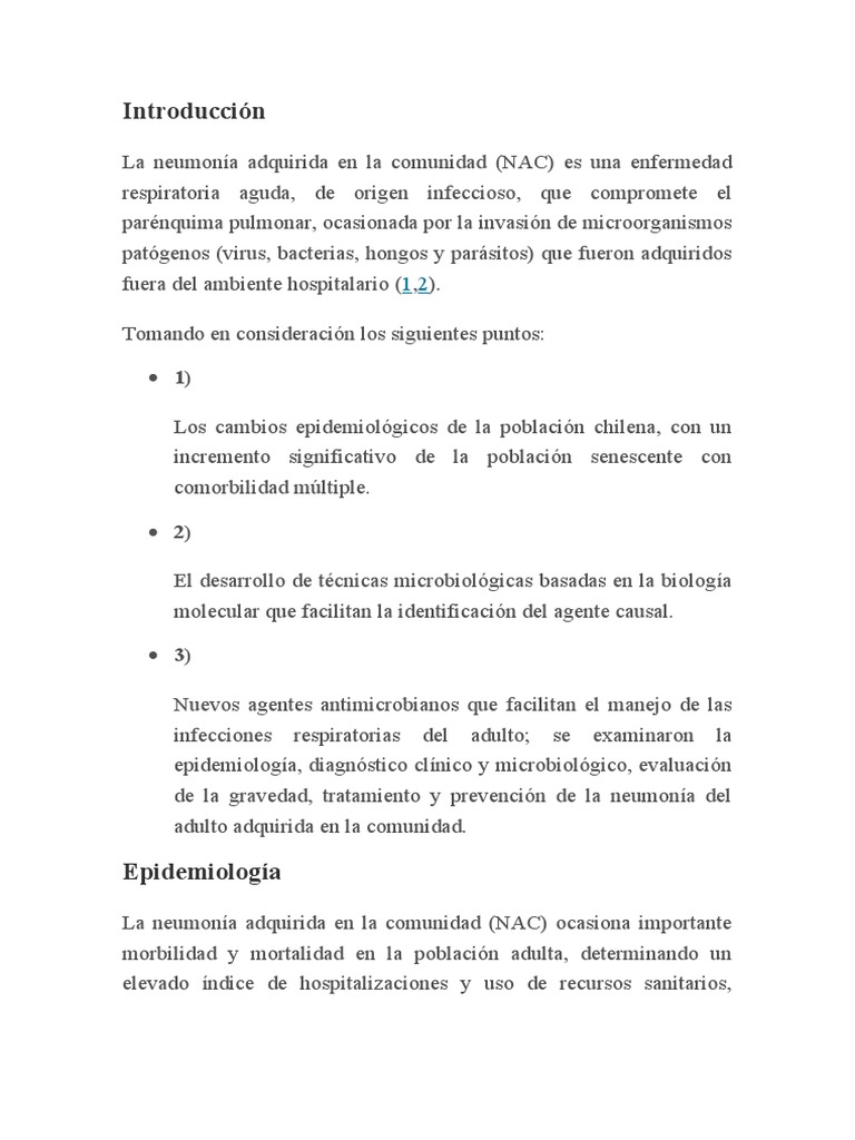 Neumonia Pdf Neumonía Estadísticas Medicas