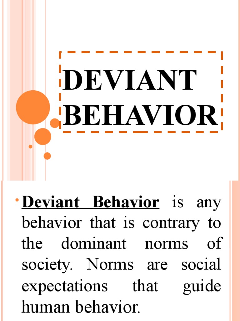 Deviant BehaviorINTRO | PDF