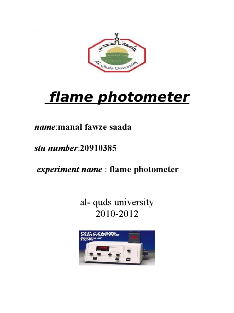 flame photometer Spectrophotometry Emission Spectrum