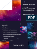 OWASP TOP 10 - A8-2017-Insecure Deserialization