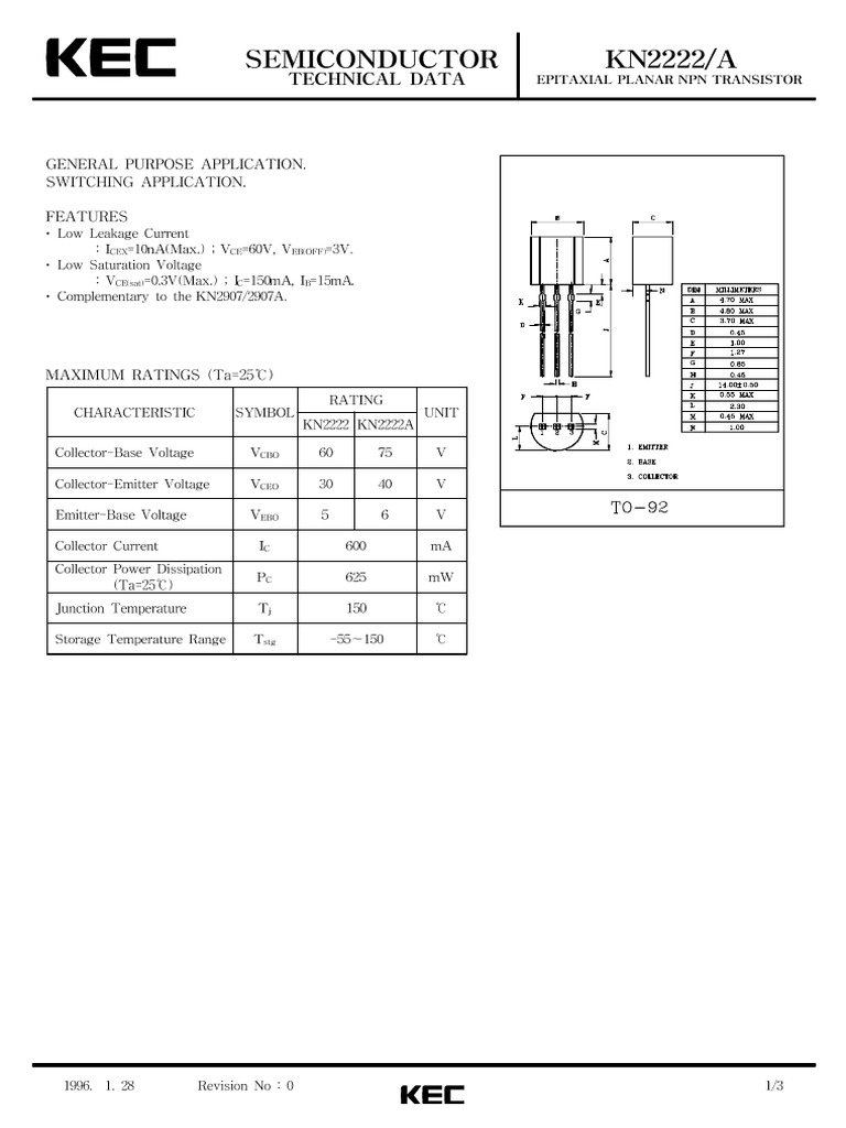 KN2222 | PDF