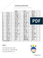 Calculo Mental FICHA N2