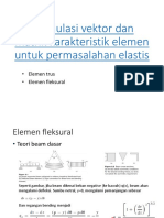 Formulasi Vektor Dan Matrik Karakteristik Elemen Untuk Permasalahan-Elemen Fleksural