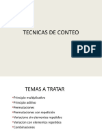 2° Medio A Matemática TÉCNICAS DE CONTEO