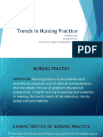 Trends in Nursing Practice