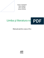 Limba Si Literatura Romana Manual Pentru Clasa Aixa Editura Art Grup Editorial