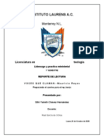 Reporte de Lectura - Voces Que Claman