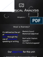 Rhetoric Unit Intro