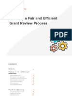 Building A Fair and Efficient Grant Review Process