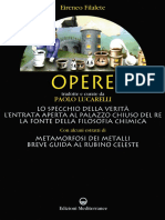 Opere by Eireneo Filalete, Paolo Lucarelli (Editor)