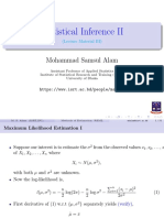 Statistical Inference II: Mohammad Samsul Alam