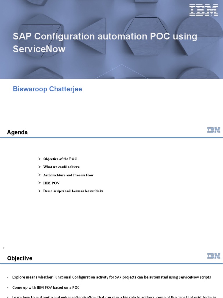 Automation POC Using SNow v1 | PDF | Web Service | Automation