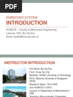 Embedded System: Hcmute - Faculty of Mechanical Engineering Lecturer: Phd. Bui Ha Duc Email: Ducbh@Hcmute - Edu.Vn