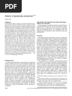 History of Glutamate Production