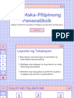 ARALIN 9 Pagbasa at Pagsuri NG Iba't Ibang Mga Teksto Tungo Sa Pananaliksik