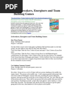 Download ICEBREAKERS ENERGIZERS TEAMBUILDERS by ravibhargavaraam SN50858344 doc pdf