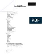 Progress Test 1 4 Answer Key