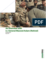 An Interview With Lt. General Masood Aslam (Retired)