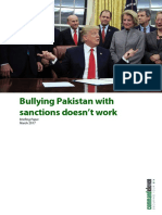 Bullying Pakistan With Sanctions Doesn't Work
