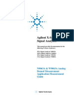 Agilent X-Series Signal Analyzer: N9063A & W9063A Analog Demod Measurement Application Measurement Guide