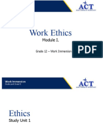 Work Ethics Week 1 PPT Presentation