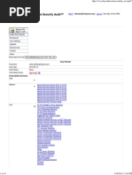 Web Site Security Audit™: Scan Results