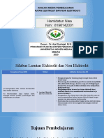 Hasil Analisis Media Larutan Eletrolit & Non Elektrolit