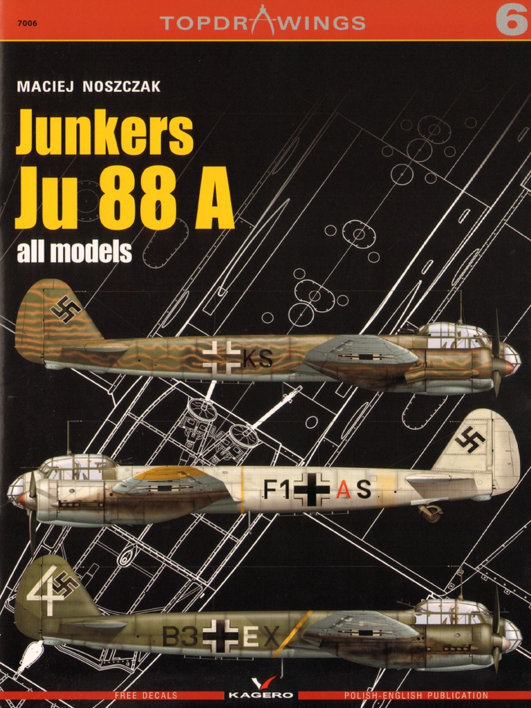 Planches à Dessin Kagero Topdrawings No.119 - Junkers Ju 188/388 - Neuf Pologne