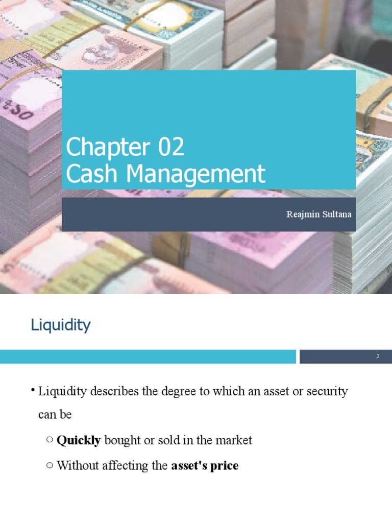 Chapter 02 Cash Management | PDF | Letter Of Credit | Yield Curve