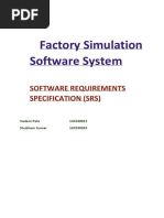 Factory Simulation Software System: Software Requirements Specification (SRS)