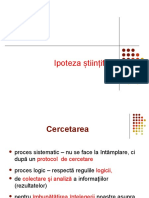 Curs 4 Ipoteza - de - Cercetare