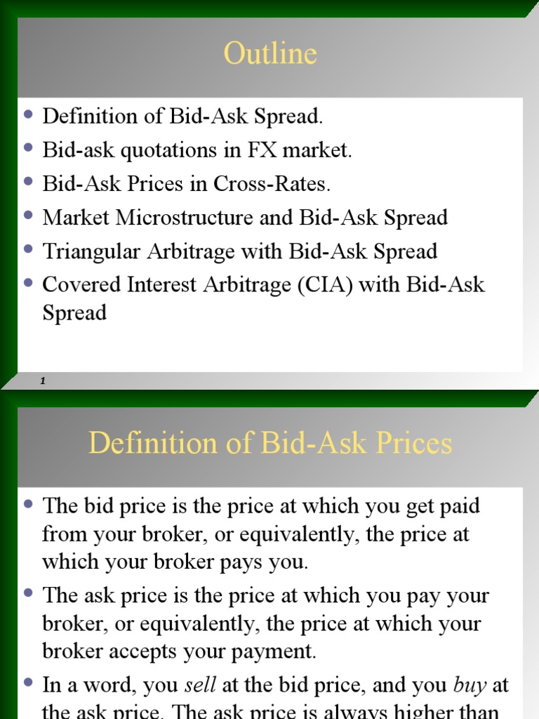 Understanding Bid-Ask Prices and Spreads | PDF | Foreign Exchange Market |  Stocks