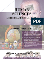 Human Sciences Methods and Tools