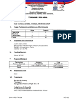 2020 Training Proposal On Campus Journalism