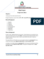 Mini Project: Design Passive Filters Objective