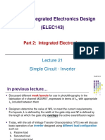 Digital & Integrated Electronics Design (ELEC143) : Simple Circuit - Inverter