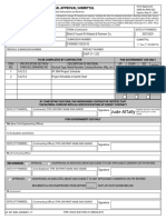 AF 3000 Material Submittal Form