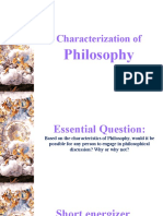 Lesson 4 Characterization of Philosophy