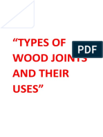 Types of Wood Joints and Their Uses