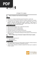 Functions: Q1. What Is A Function? Also Write Down Its Advantages. Ans