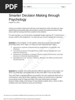 This Study Resource Was: Smarter Decision Making Through Psychology