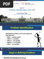 Lecture 07 Problem Identification & VEJP