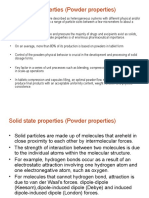 Solid State Properties (Powder Properties)