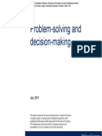 McKinsey & Company - Problem-Solving and Decision-Making - 2011