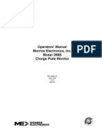 Operators' Manual Monroe Electronics, Inc. Model 288B Charge Plate Monitor