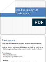 Lecture 2 - Ecology of Environment